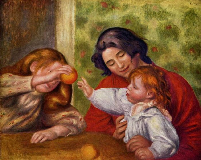 Pierre-Auguste Renoir Gabrielle, Jean und ein Madchen China oil painting art